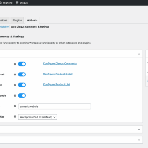 discus for wooCommerce zamartz admin setting