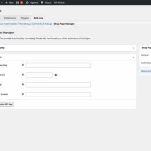 Free shop page manager Free Admin API Activation