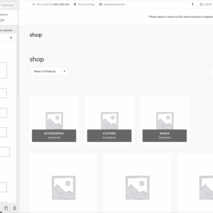Advanced shop page manager visual customizer ruleset